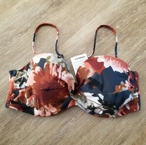NWT Cocoship Watercolor Bikini Top Size 12
